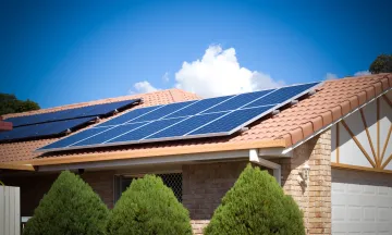 Solar Panels Roof Home