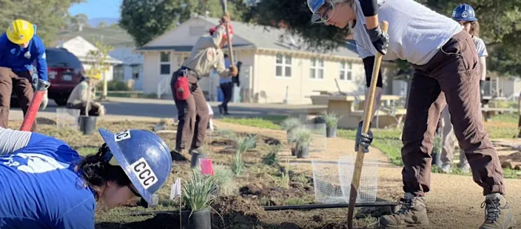 Watershed Stewards outdoor landscaping, conservation project. 