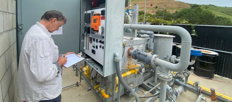 Gas Mitigation System with person recording parameters 