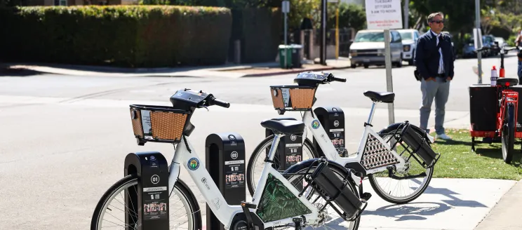 New BCycle station on the corner of Hutash and Voluntario St.