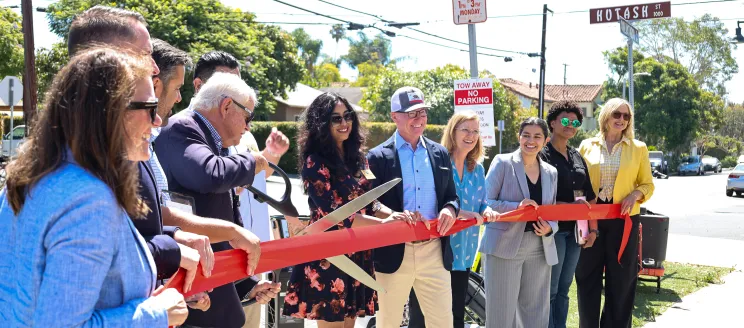 BCycle for All Expansion project ribbon cutting on Hutash and Voluntario St. 